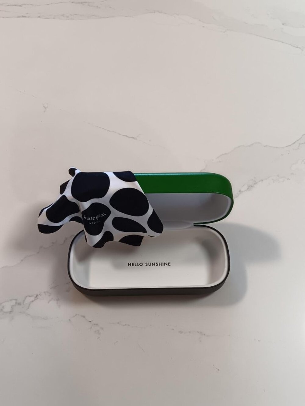 KATE SPADE Sunglass or Eyeglass Case Hinged Hardshell  NEW